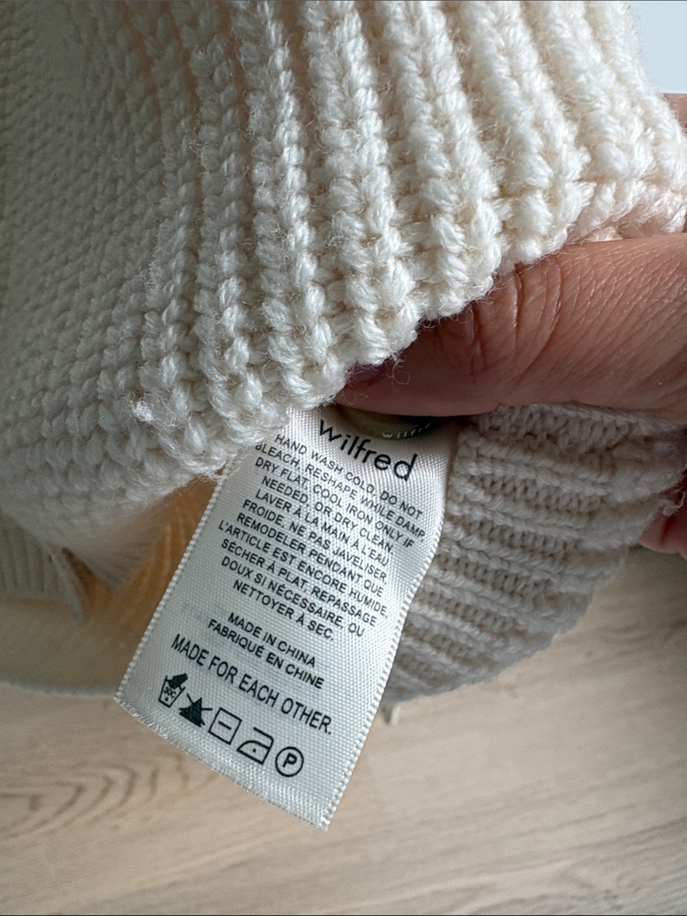 Wilfred Nextdoor Sweater Collared Knit Cardigan - Picture 3 of 6